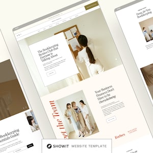 Showit Website Template for Coaches, Influencers, Service Providers and Bloggers | Editorial and Colorful Website Template | Maeve