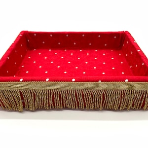 Red wedding tray