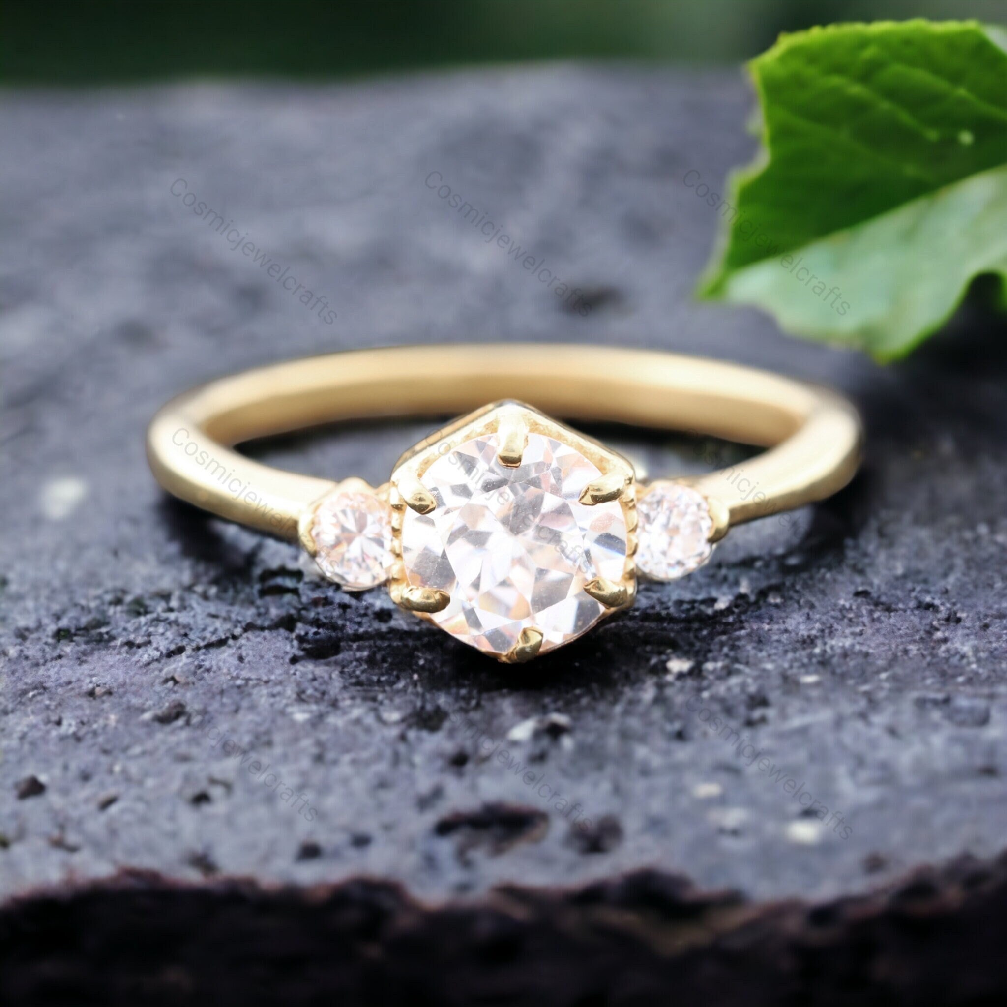 純正/新品 3 pieces 2.8CT Sterling Silver 925 Heart Shape Cubic Zirconia