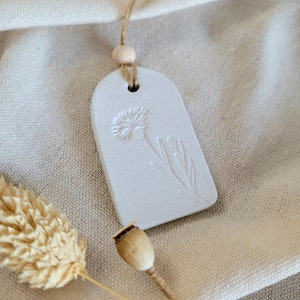 Clay Passive Diffuser Essential Oil, Floral Air Freshener Botanical Hanging Ornaments, Floral Mothers Day Gift, Spring Flower Decorations