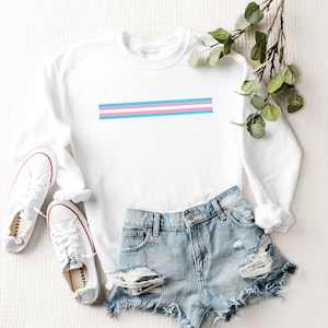 Transgender Pride Sweatshirt, Transgender Flag, Trans Pride Flag, Transgender Pride Flag, Trans Flag