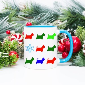 Yorkshire Terrier Christmas Mug, Holiday Coffee Mug, Christmas Mug, Holiday Gift, Christmas Gift, Scottish Terrier Owner Gift, Yorkie Mug