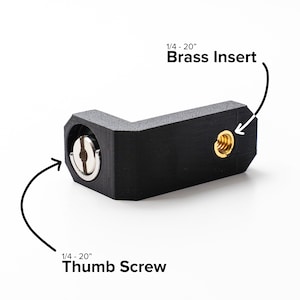 Aputure MC Compatible Right Angle Bracket + Hardware (3D Printed)