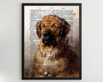 Dog Dictionary Art - Etsy