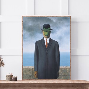 MAGRITTE PRINTABLE the Son of Man 1964 Reproduction of | Etsy