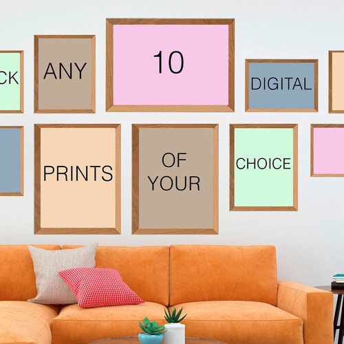 Pick Any 6 DIGITAL Prints Custom Gallery Wall Set Pick Your Etsy Canada