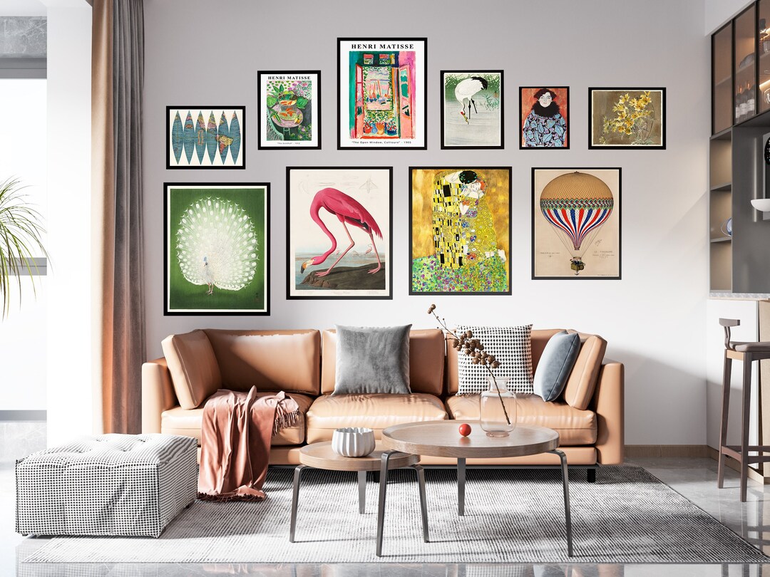 Gallery Wall Art Set of 10 Eclectic Print Set Wall Decor Etsy