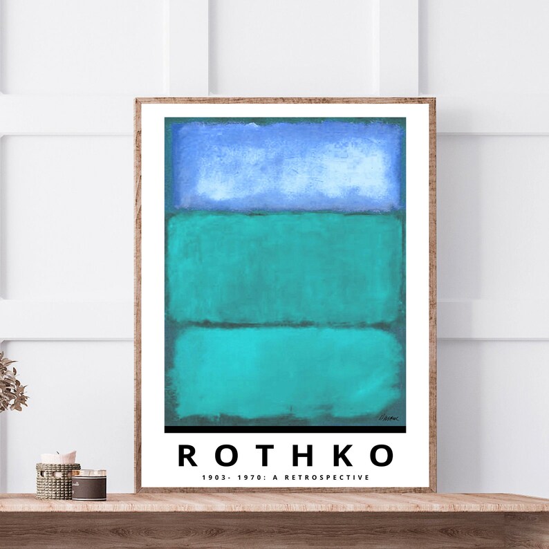 Rothko Rothko Poster Rothko Painting Rothko Print Wall Etsy