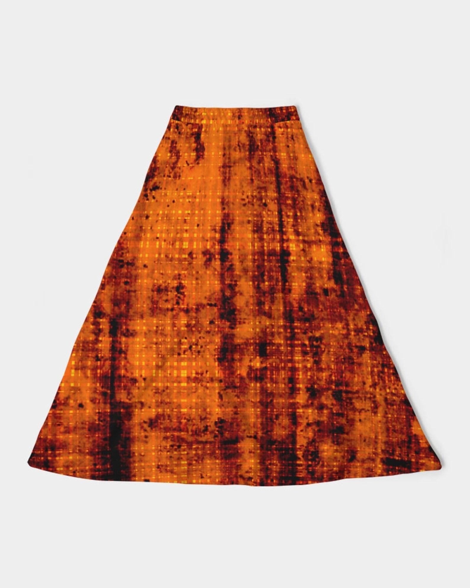 Women's ALine Midi Skirt Fire Etsy