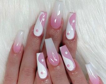 Long Coffin Nails Etsy