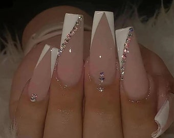 Fake Nails Coffin Etsy Fake Nails Coffin Etsy