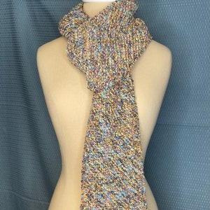 Diagonal Garter Stitch Rectangular Scarf