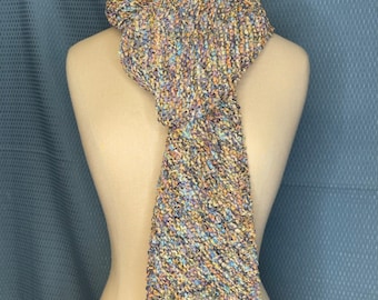 Diagonal Garter Stitch Rectangular Scarf