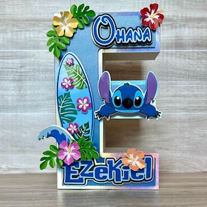 Stitch 3D Letters, Stitch Party Props. Stitch Birthday Decor.