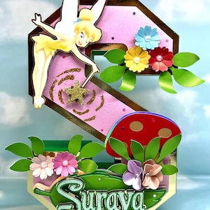 Fairy 3D Letter, Fairy Birthday Decor, Fairy Party Props.