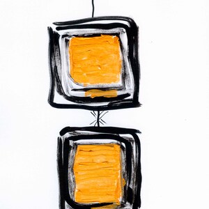 Dubbele kaart van originele inkttekening zonder titel, DIN A6, K 505-3
