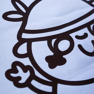 Torba z nadrukiem Rufin, śliczna torba z płótna, torba z kreskówkowym motywem Kawaii, wielokrotnego użytku torba na zakupy, niebieska lub pomarańczowa zdjęcie 7