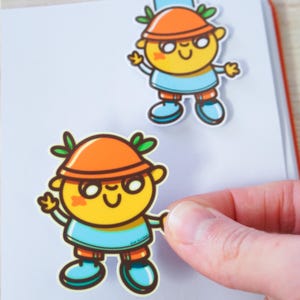 Cute Kawaii Sticker, Vinyl Character Sticker for Laptop, Water Bottle & Planner, Aesthetic Cute Decor image 3