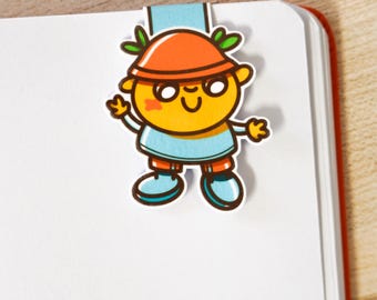 Rufín Magnetic Bookmark, Cute Kawaii Bookmark, Illustrated Page Marker, Handmade Bookmark, Gift for Book Lovers