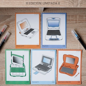 Impressões de arte digital infantil, impressão da Apple, ilustração, pôster nostálgico, arte de parede, OLPC, geração de computadores
