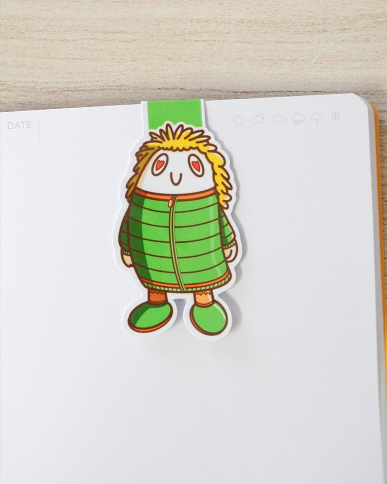 Magnetiskt bokmärke, sött kawaii-bokmärke för bokälskare, lästillbehör, boklig present bild 4