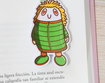 Cute Magnetic Bookmark Minervo, Kawaii Bookmark, Handmade Bookmark, Reader Gift, Cute Stationery, Book Lover Gift