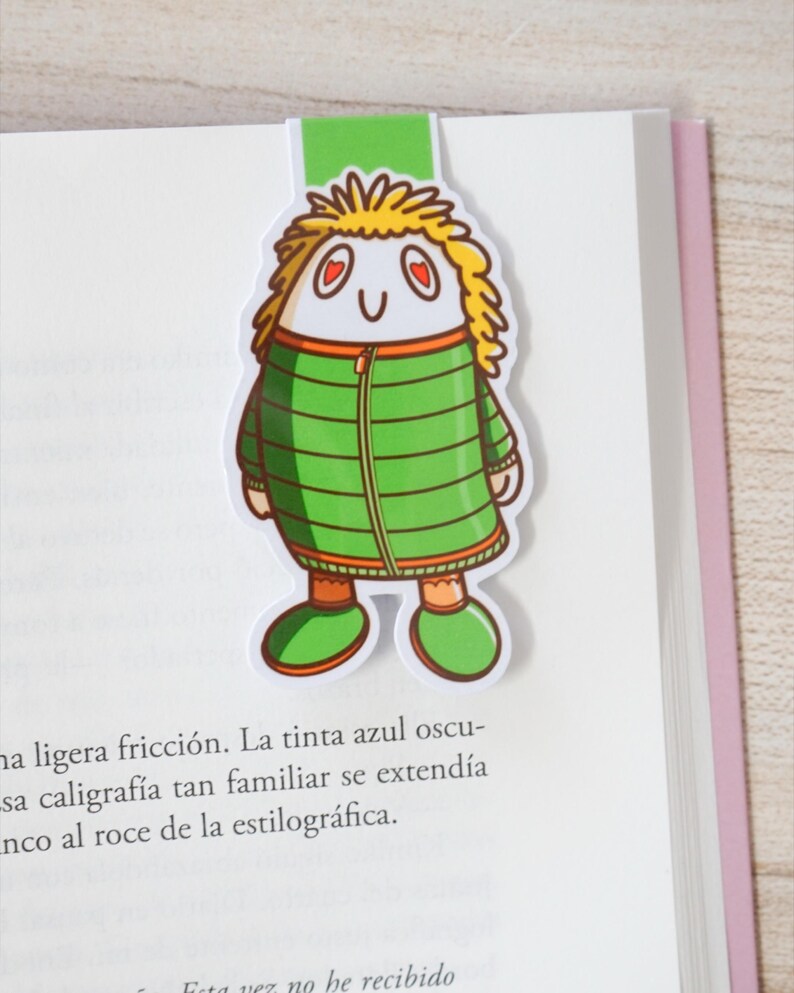 Magnetiskt bokmärke, sött kawaii-bokmärke för bokälskare, lästillbehör, boklig present bild 1