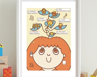 Cute and Cozy Wall Art, Humor Illustration, Aesthetic Illustration, Sweet, Music, Introverted Art