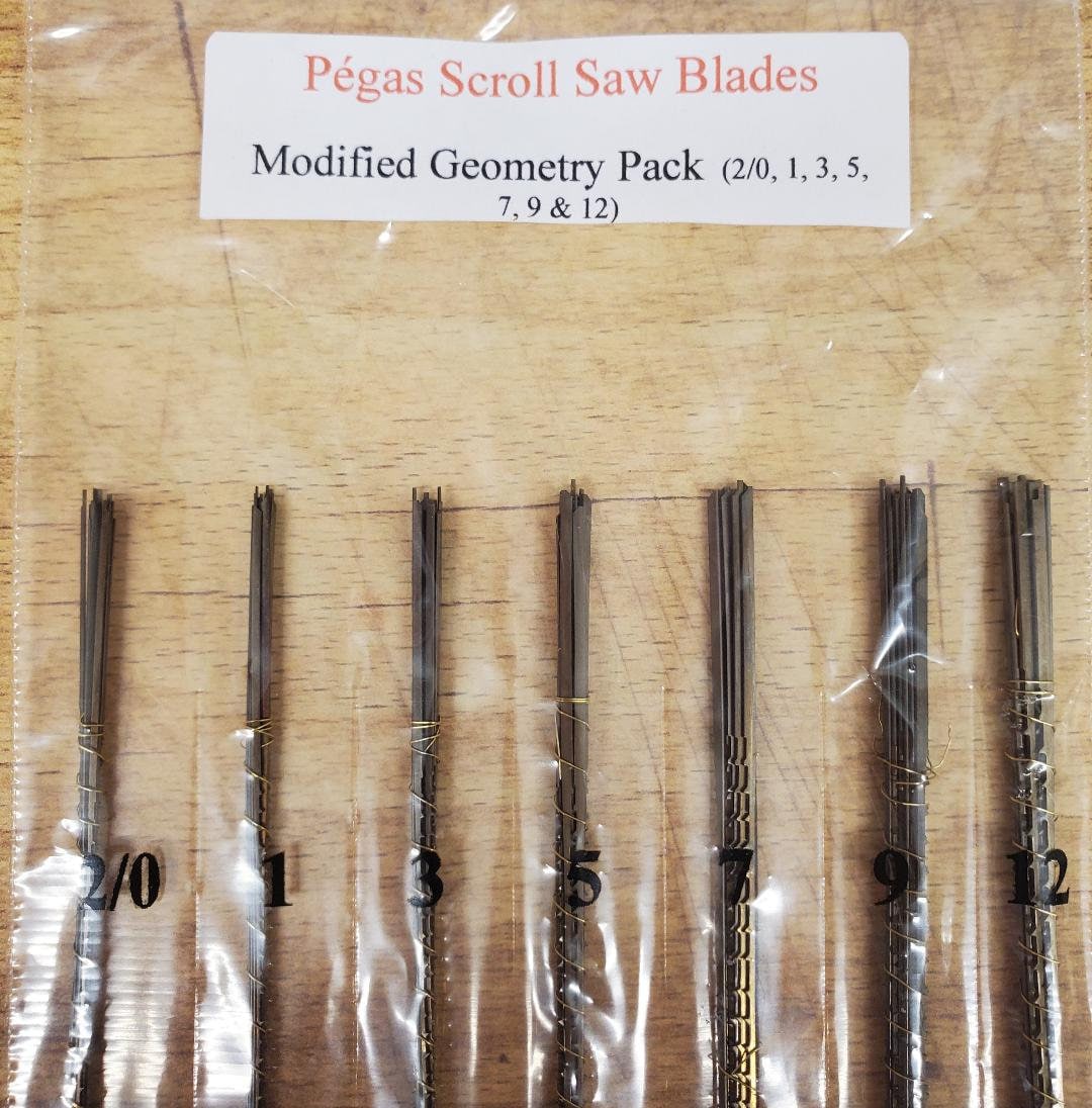 7 Dozen Modified Geometry Pegas Scroll Saw Blades Variety Pack Etsy
