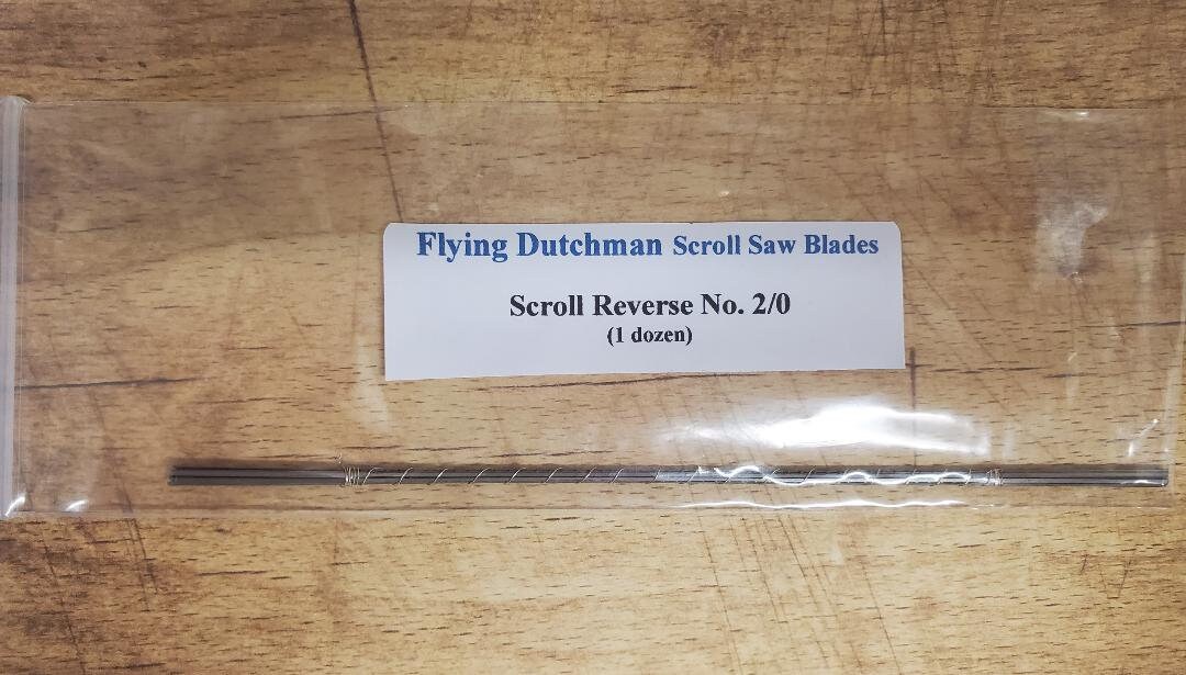 One Dozen Scroll Reverse No. 2/0 Flying Dutchman Scroll Saw Blades Etsy