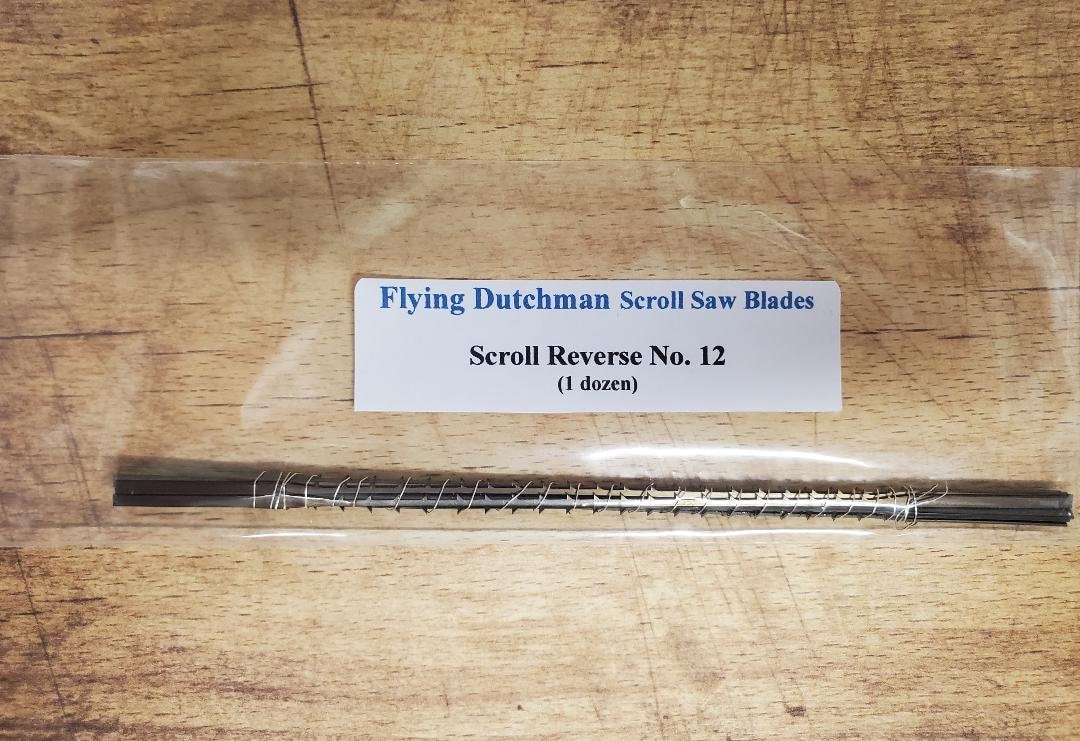 One Dozen Scroll Reverse No. 12 Flying Dutchman Scroll Saw Blades Etsy
