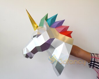 diy unicorn trophy etsy