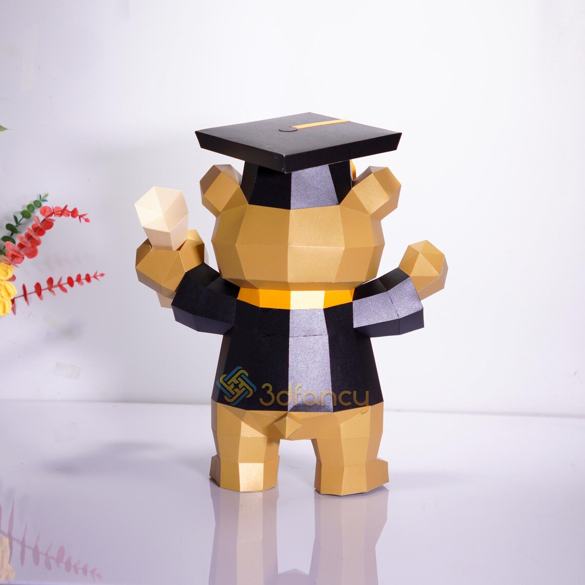 YOUYIKE Boîte Cadeau Pop-Up 3D Diplôme 2025 – Carte Musicale Lumineuse Avec LED, Enveloppe Et Stickers – Parfait Pour Bac, Licence, Master, Doctorat
