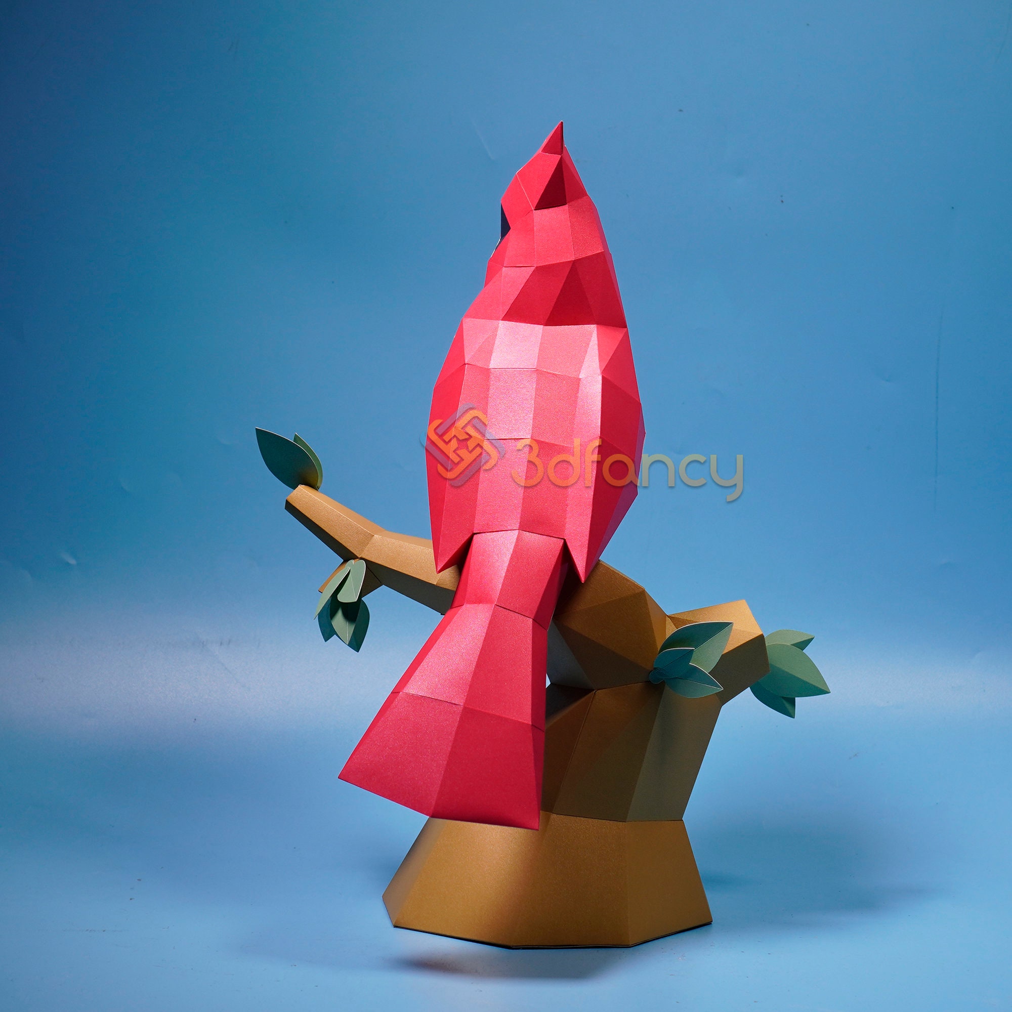 Cardinal Bird Papercraft PDF for Printer, SVG for Cricut Projects - DIY ...