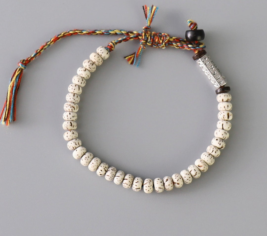 Tibetan Buddhist Bracelet Bodhi Bead Handmade Lucky Knot Etsy