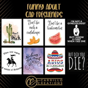 Car Freshener | Funny | Adult | Car Accessories | Scent Optional | Gift | Prank |
