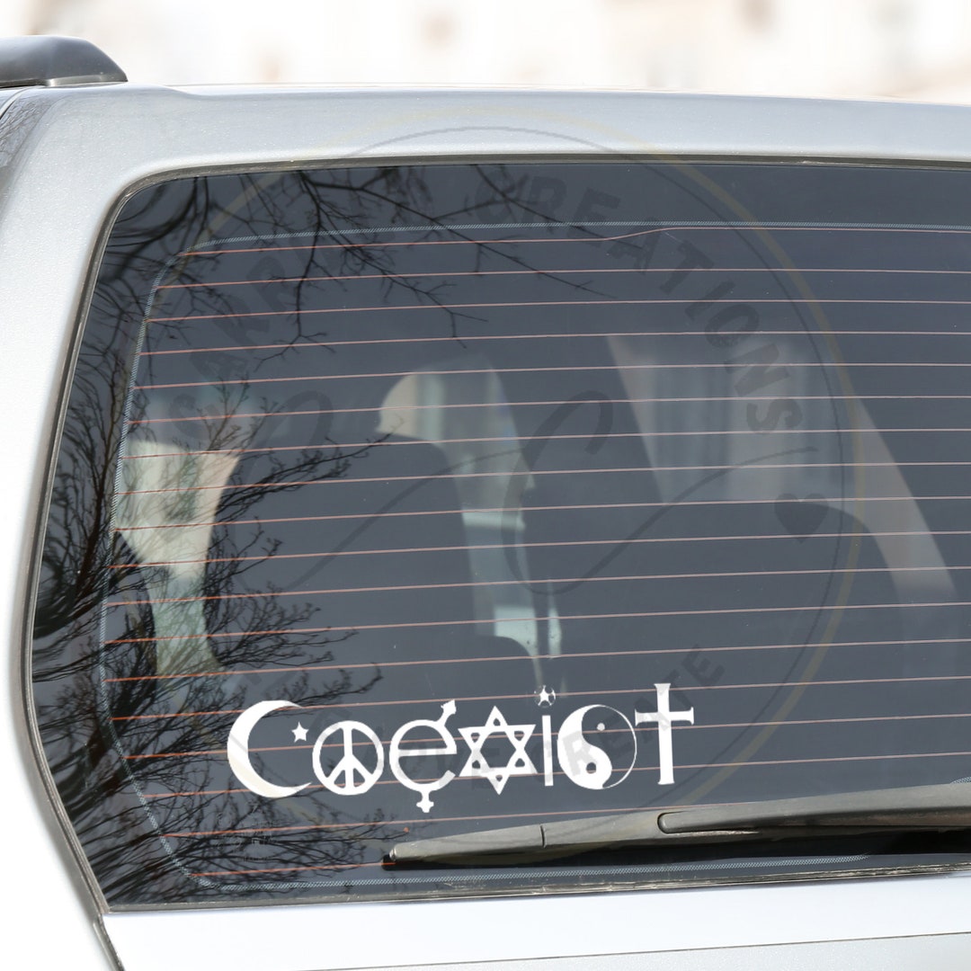 Coexist Religious Symbols Decal - Etsy