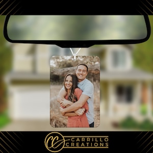 Custom Car Freshener Photo Couple Family Friends Pets Kids Wedding Memorial Personalized Gift Fragrance Oil Scented decor