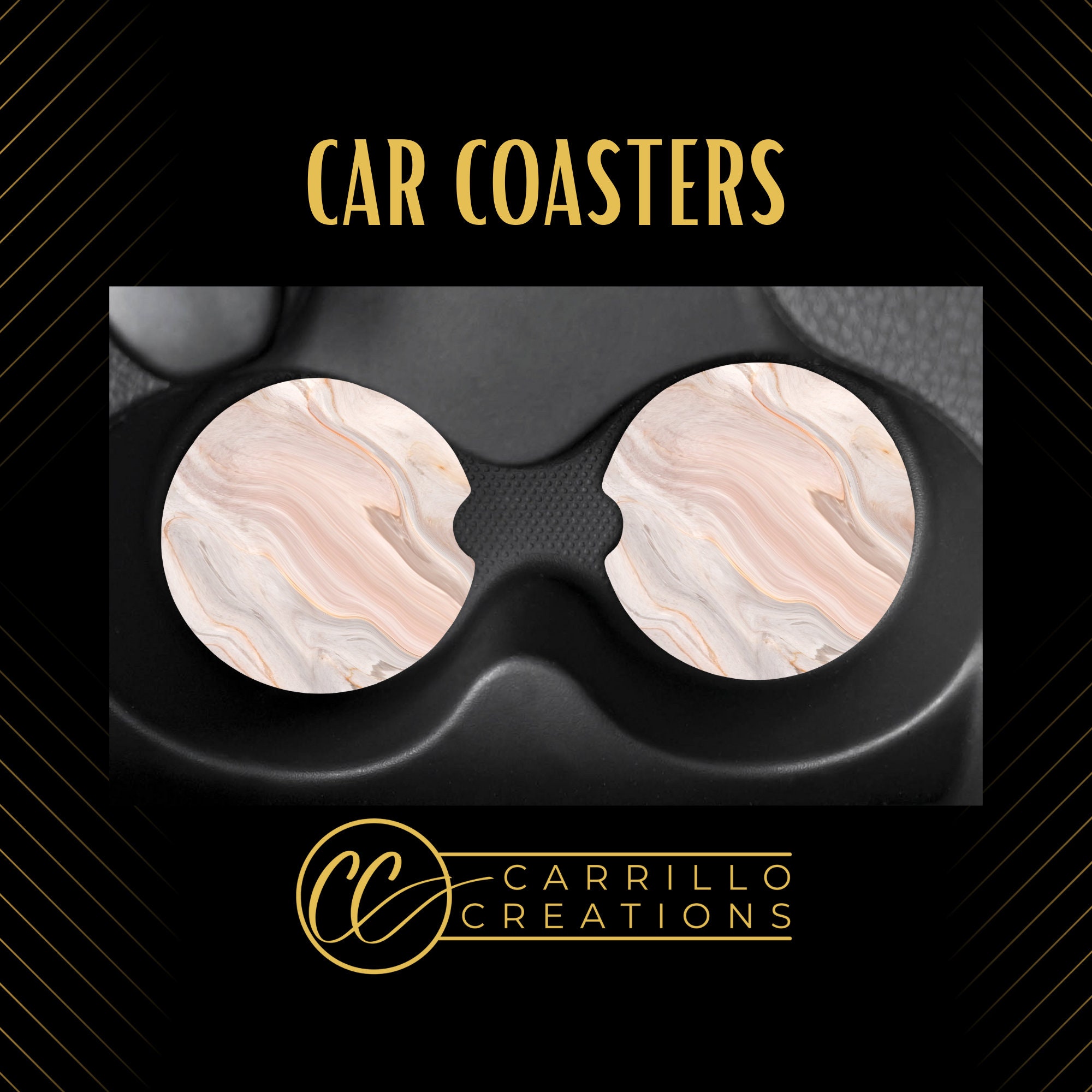 Neoprene Car Coasters – Sublimation Coasters –