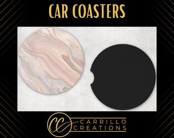 Neoprene Car Coasters – Sublimation Coasters –