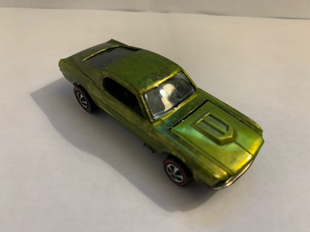 Hot Wheels Redline 1968 Custom Charger Dodge - Bouton Métal D'Origine Hong Kong - Collection Voiture Miniature
