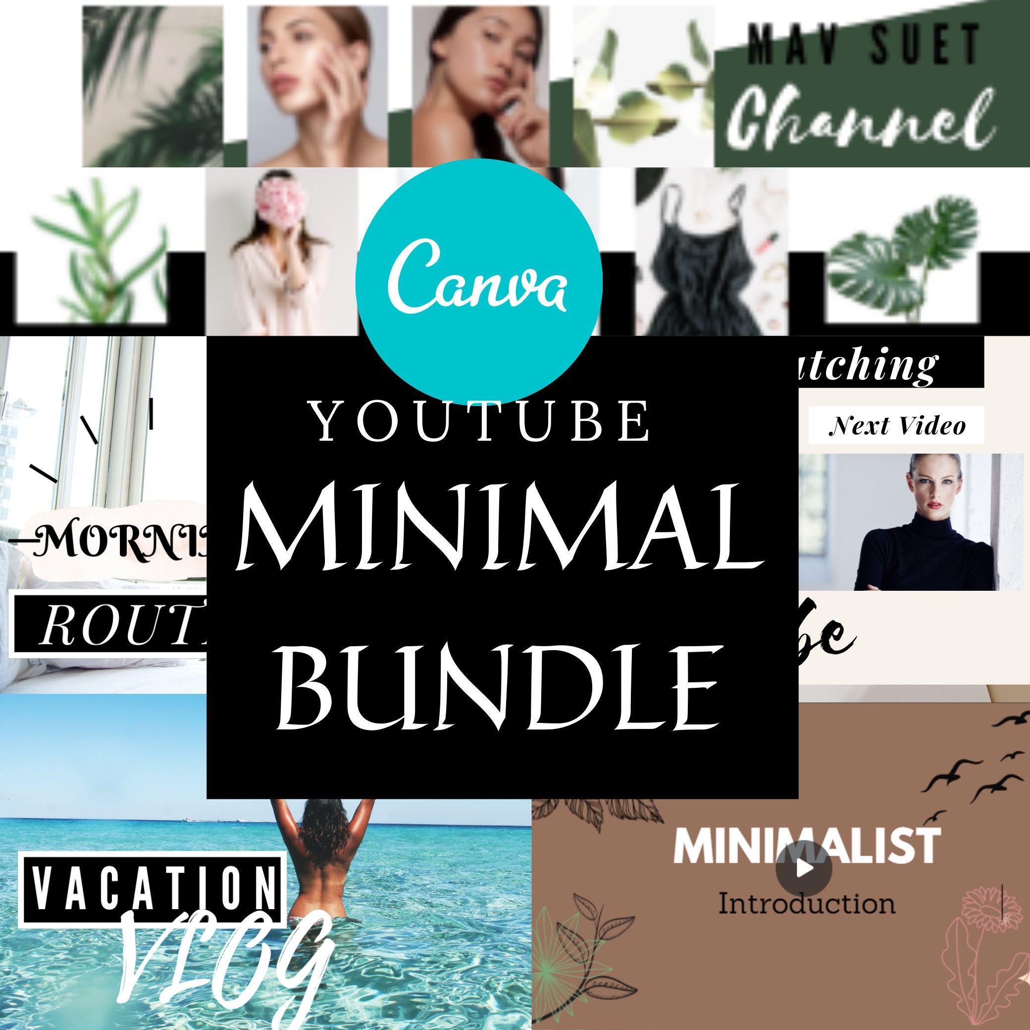 YouTube Channel Kit Editable Canva Template YouTube | Etsy