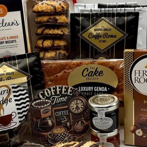 Italian Coffee Mini Hamper | Coffee & Biscuits | Ladies Mens Birthday Treat Gift Box | Present For Him | Gift For Her | Gourmet Food Hamper image 8