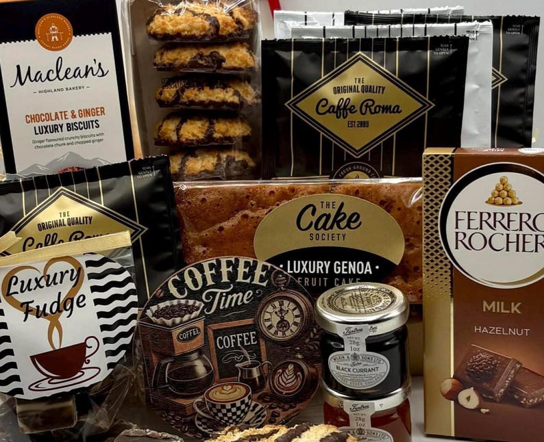 Italian Coffee Mini Hamper | Coffee & Biscuits | Ladies Mens Birthday Treat Gift Box | Present For Him | Gift For Her | Gourmet Food Hamper image 8