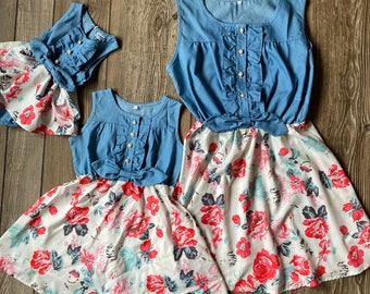 mommy and me t shirt dress