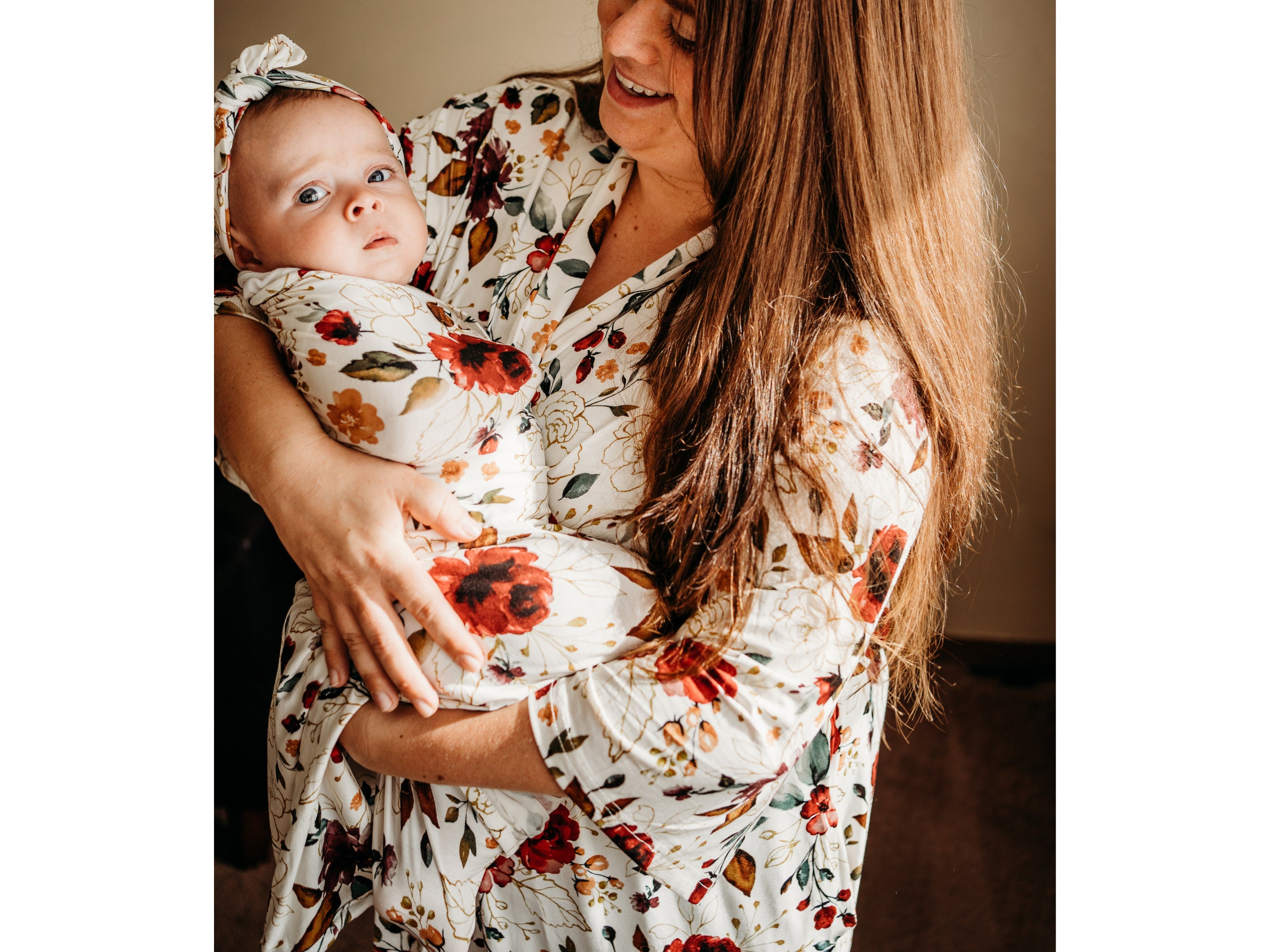 Matching Robe And Swaddle SetBaby GirlBaby Shower GiftMom To Be