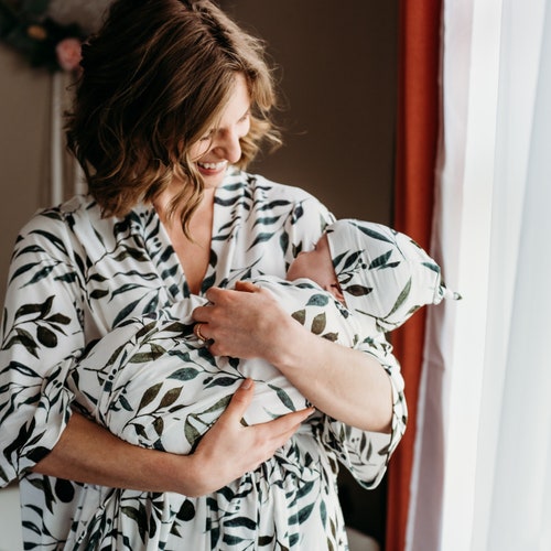 Matching Robe and Swaddle Setmom and Baby Baby Shower Gift Etsy