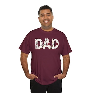 Custom Dad Shirt to Match Red Peony Robe, Dad Shirt, Dad Hospital Shirt, Shirt for Dad