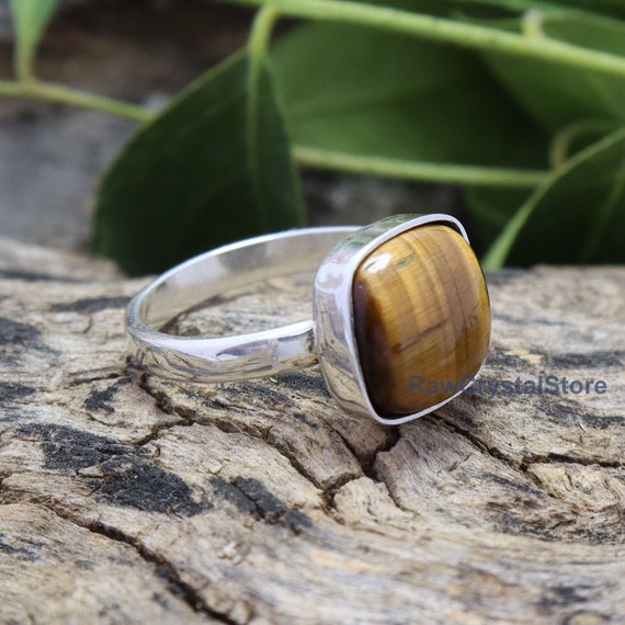 【新品未使用】HIGH-END CTHY RING \"TIGER’S EYE\" Tiger's Eye Stainless Steel Ring | Men's | REEDS Jewelers