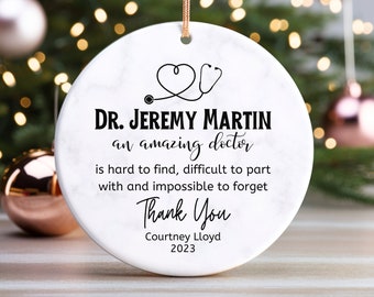 Thank You Gift for Doctor, Doctor Retirement Christmas Ornament, Happy Retirement, Retired Ornament, Retirement Gift, Officially Retired